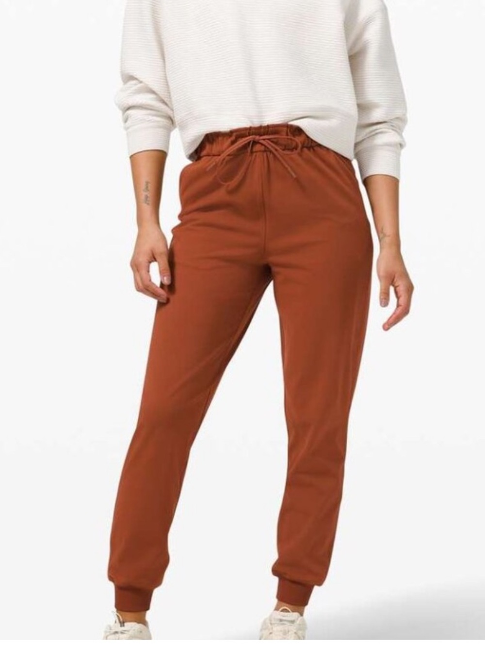 Lululemon Stretch High Rise Joggers Dark Terracotta Size 8